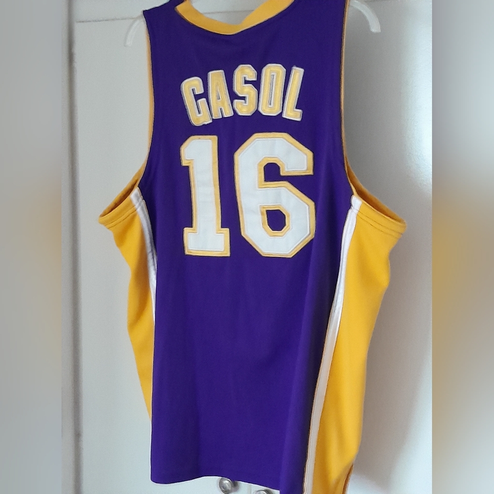Los Angeles Lakers Pau Gasol 2009-10 Championship Jersey